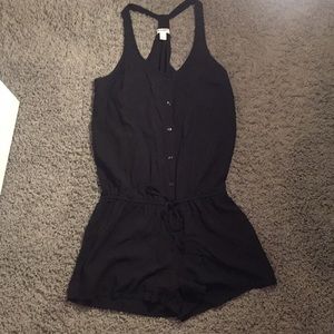 Black Romper. Size Small